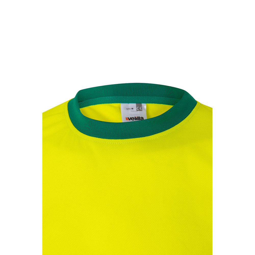 Vl Brahma. Two-Tone Bird-Eye Technical T-Shirt (140G/M²), In Polyester (100%)