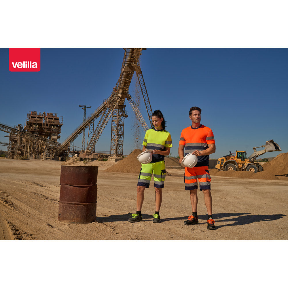 Vl Brahma. Two-Tone Bird-Eye Technical T-Shirt (140G/M²), In Polyester (100%)