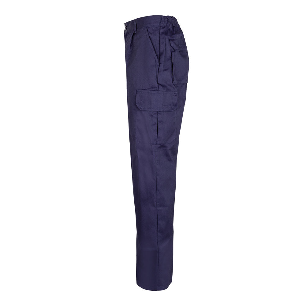 Vl Mabon. Multi-Pocket Twill Trousers (200G/M²), In Cotton (35%) And Polyester (65%)