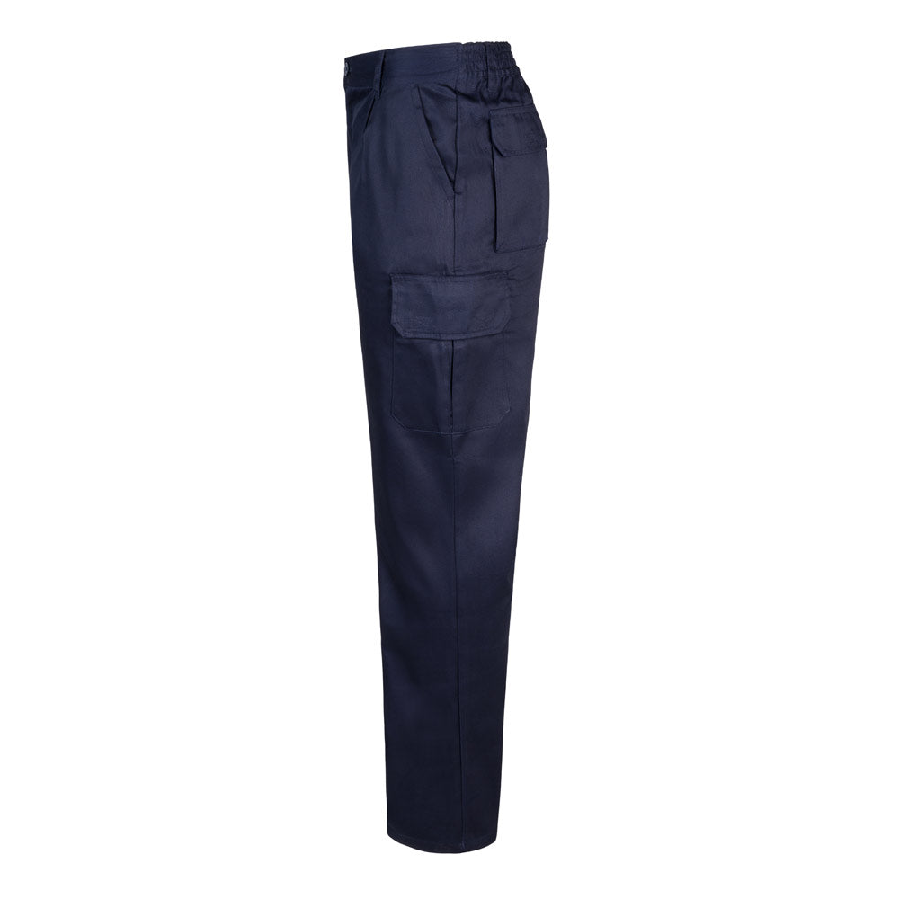 Vl Mabon. Multi-Pocket Twill Trousers (200G/M²), In Cotton (35%) And Polyester (65%)