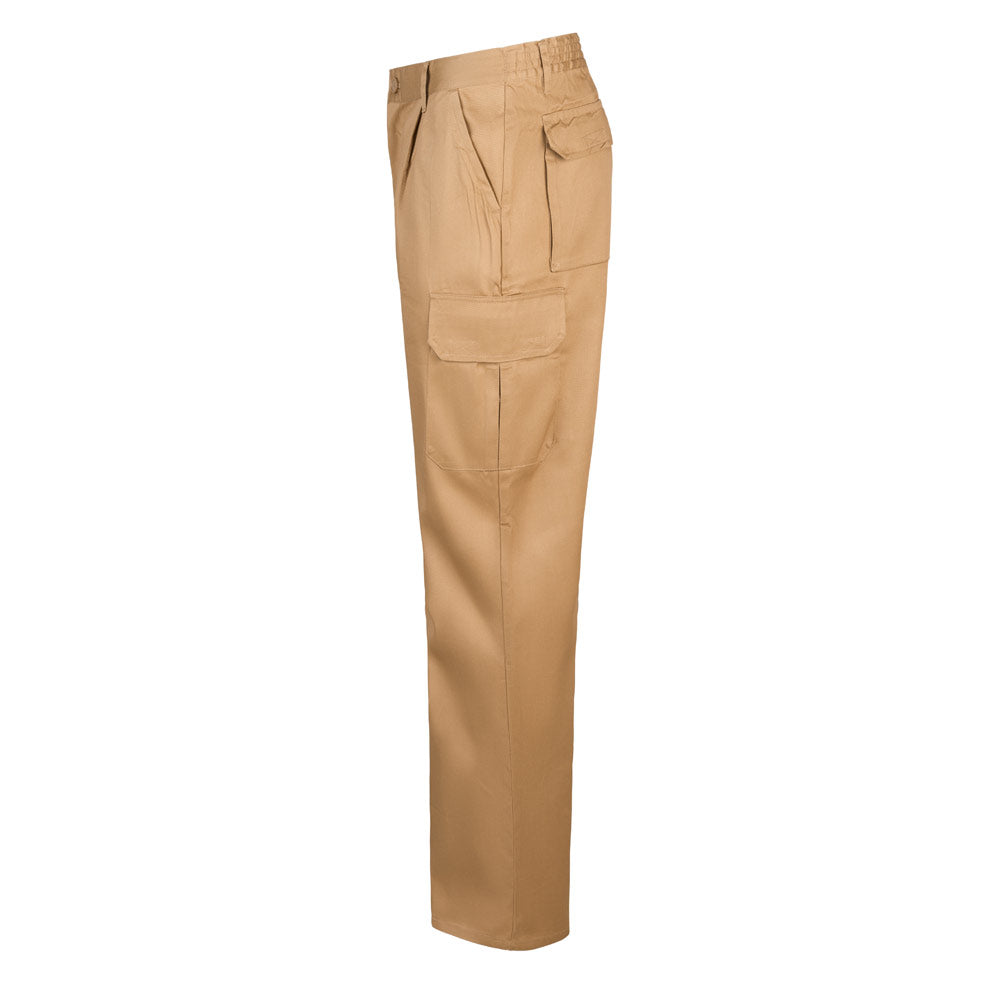 Vl Mabon. Multi-Pocket Twill Trousers (200G/M²), In Cotton (35%) And Polyester (65%)
