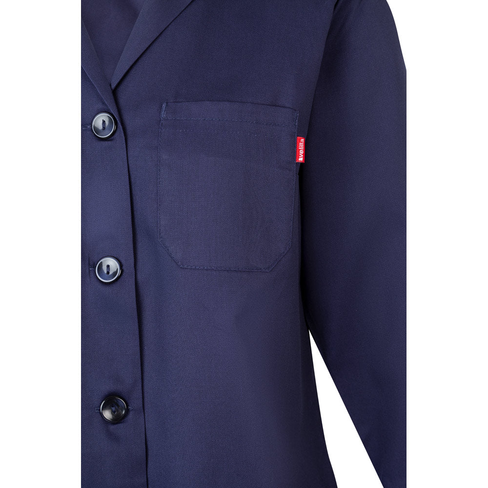 Vl Rama. Long Sleeve Twill Smock (175G/M²), In Cotton Twill (35%) And Polyester (65%)