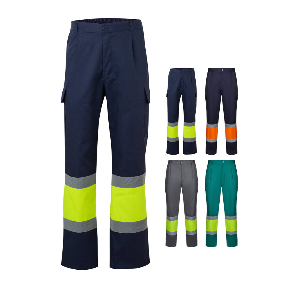 Vl Artemis. Two-Tone Trousers, In Twill (190G/M²), Cotton (20%) And Polyester (80%)