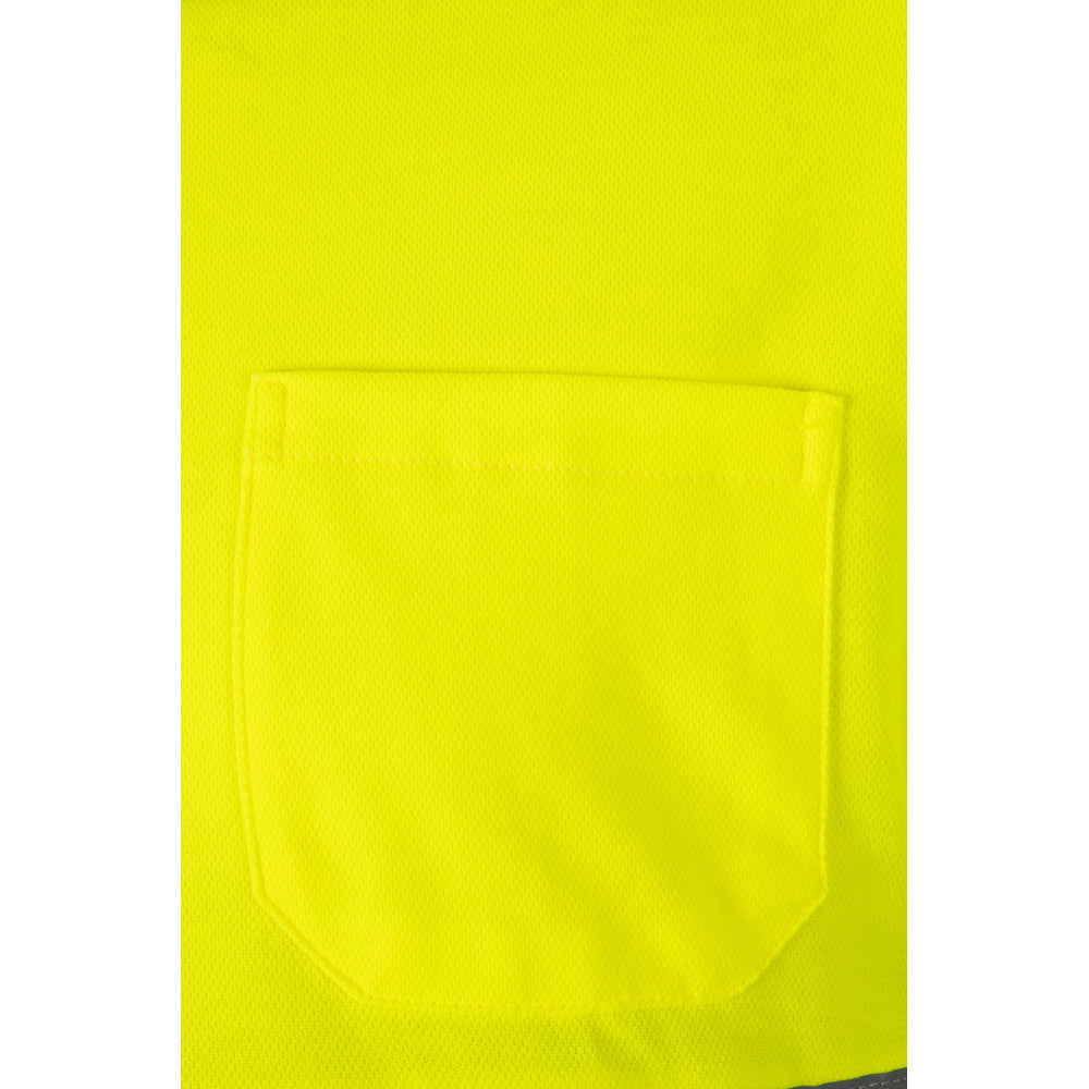 Vl Pluto Large. Two-Tone Piqué Polo Shirt (150G/M²) With Long Sleeves, In Cotton (55%) And Polyester (45%)