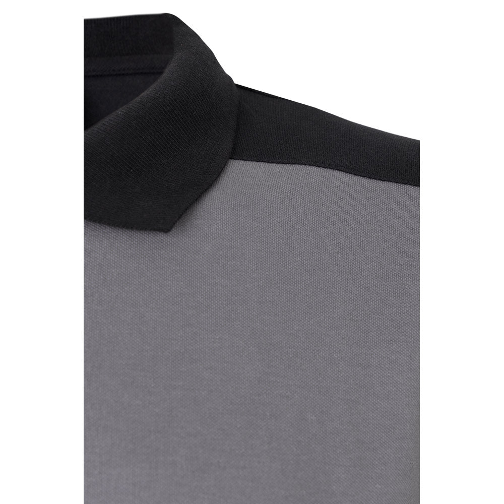 Vl Veles. Two-Tone Stretch Piqué Polo Shirt (200G/M²) With Short Sleeves, In Polyester (96%) And Elastane (4%)
