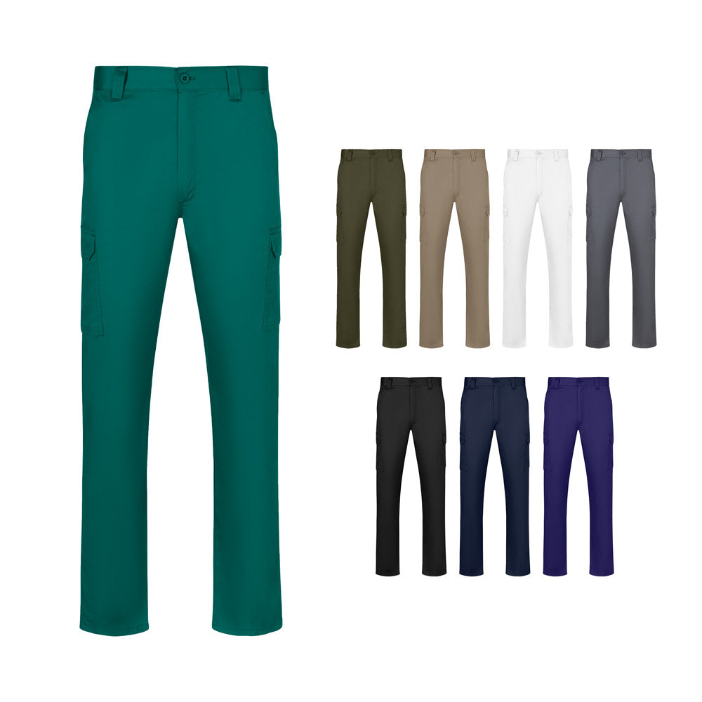 Vl Hermes. Twill Trousers (190 G/M²) With Multiple Pockets