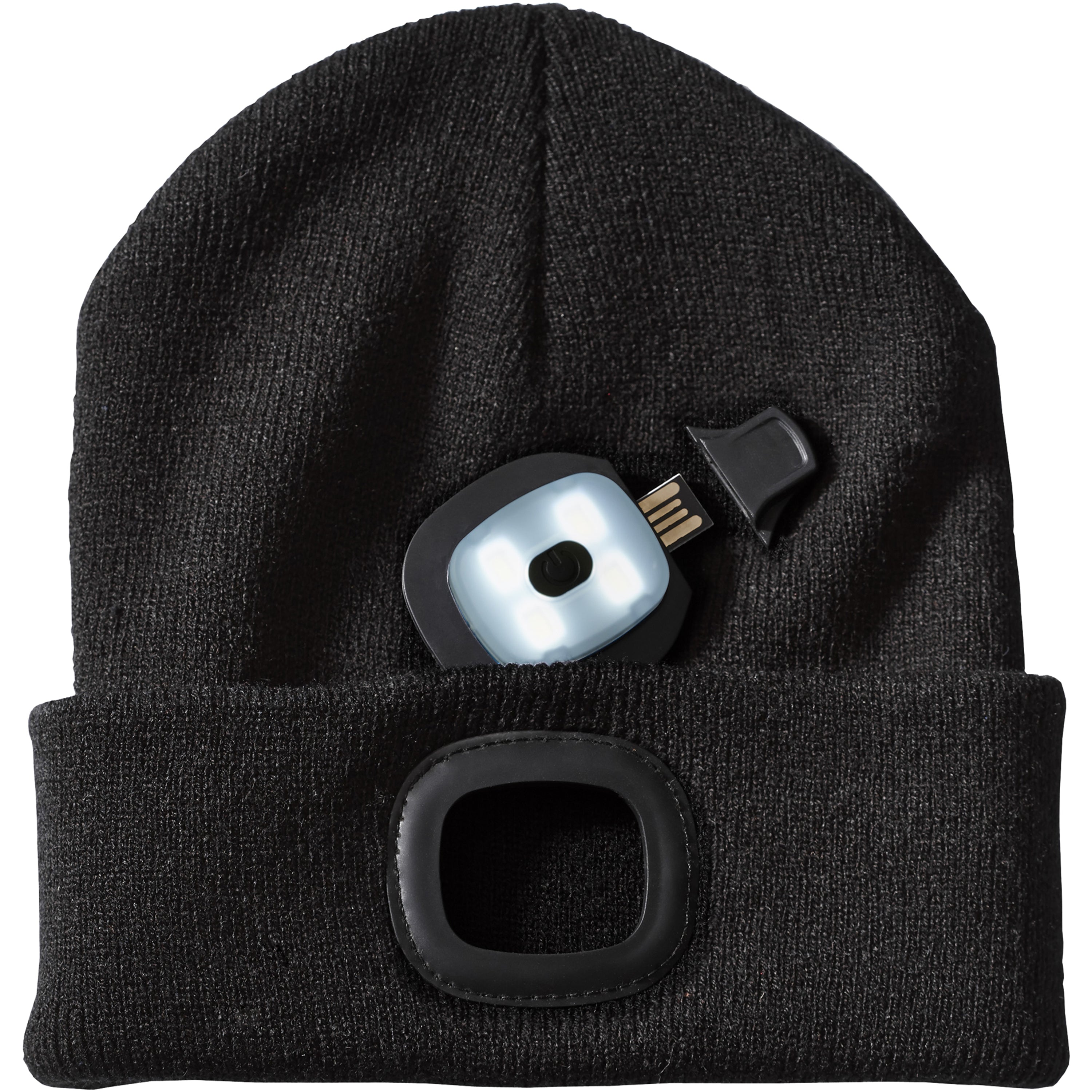 Knit Beanie with LED Headlight
