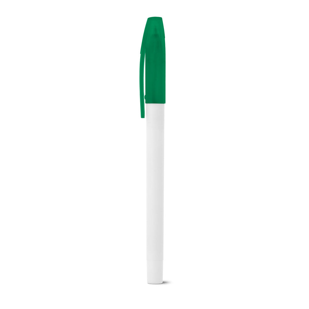 Jade. Pp Ball Pen With Coloured Cap