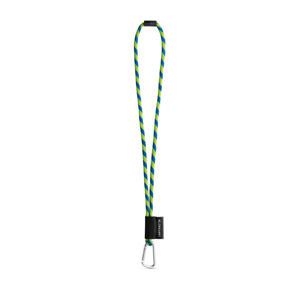 Set Lanyard Tube Long (Ø 7 Mm) With D-Shape Carabiner 55 Mm And Safety Lock Ø 7 Mm