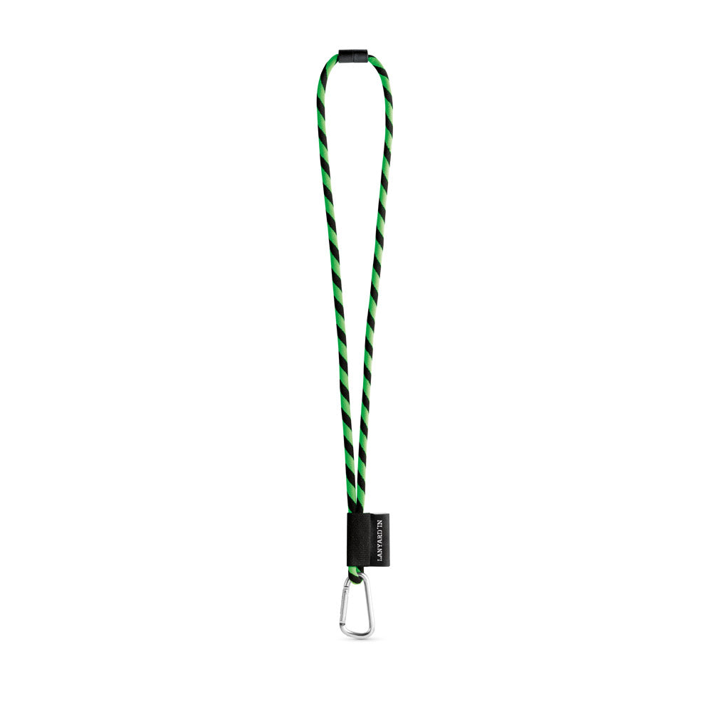 Set Lanyard Tube Long (Ø 7 Mm) With D-Shape Carabiner 55 Mm And Safety Lock Ø 7 Mm