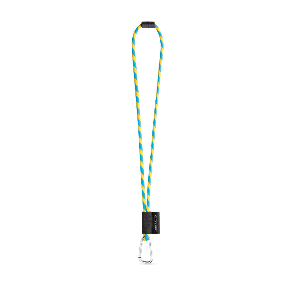 Set Lanyard Tube Long (Ø 7 Mm) With D-Shape Carabiner 55 Mm And Safety Lock Ø 7 Mm