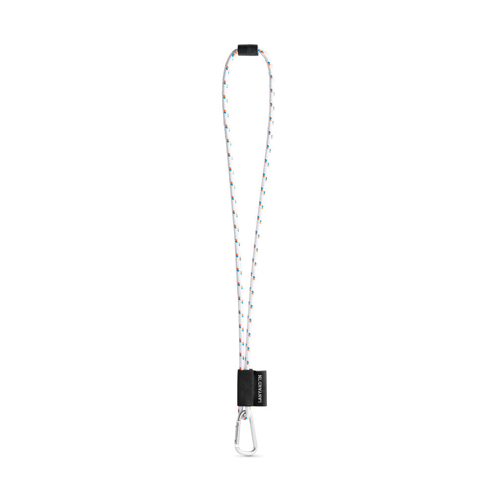 Set Lanyard Nautic Long (Ø 7 Mm) With D-Shape Carabiner 55 Mm And Safety Lock Ø 7 Mm