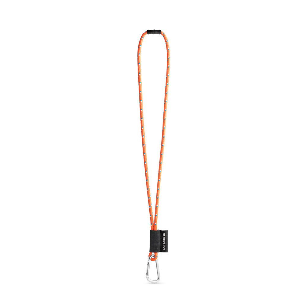 Set Lanyard Nautic Long (Ø 7 Mm) With D-Shape Carabiner 55 Mm And Safety Lock Ø 7 Mm