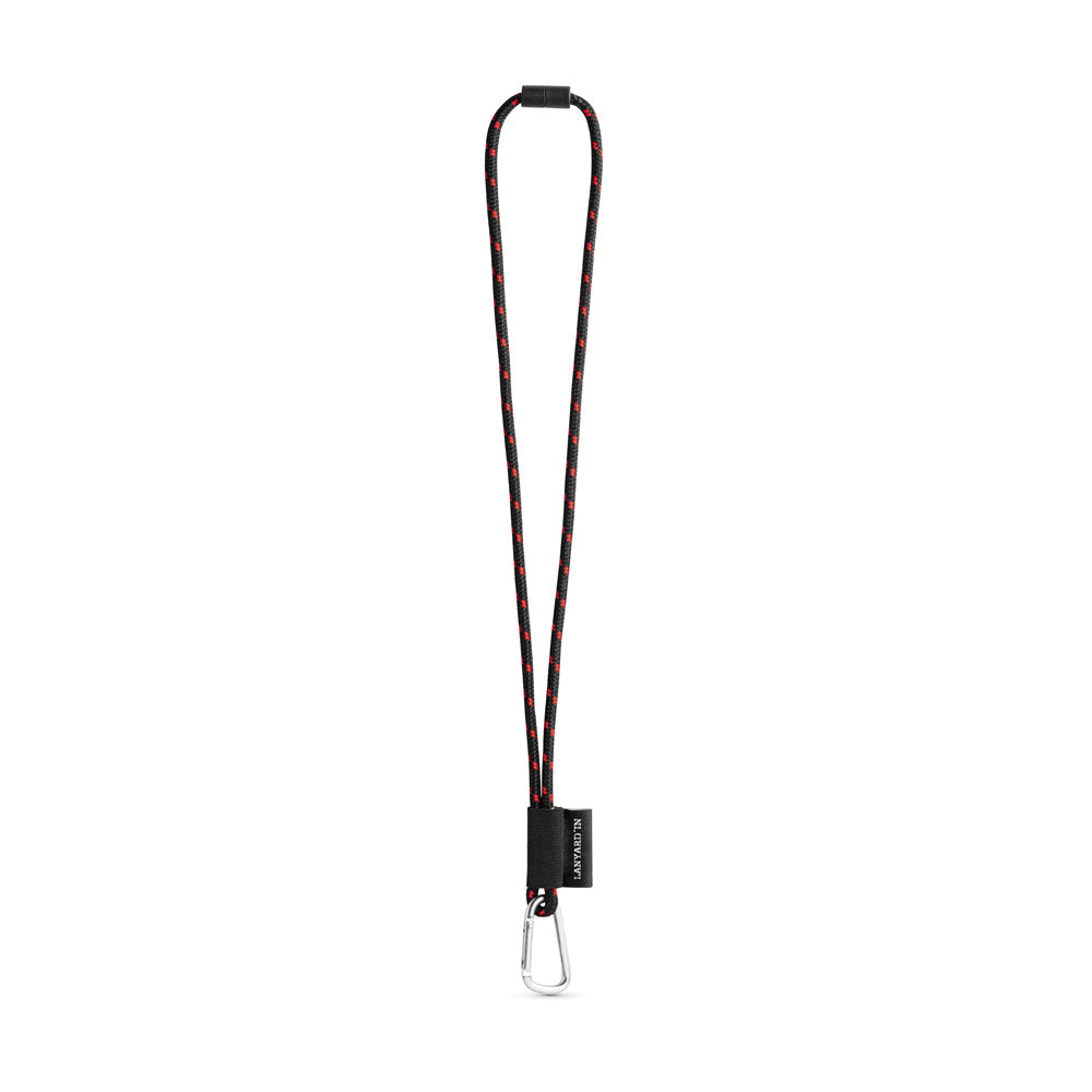 Set Lanyard Nautic Long (Ø 7 Mm) With D-Shape Carabiner 55 Mm And Safety Lock Ø 7 Mm