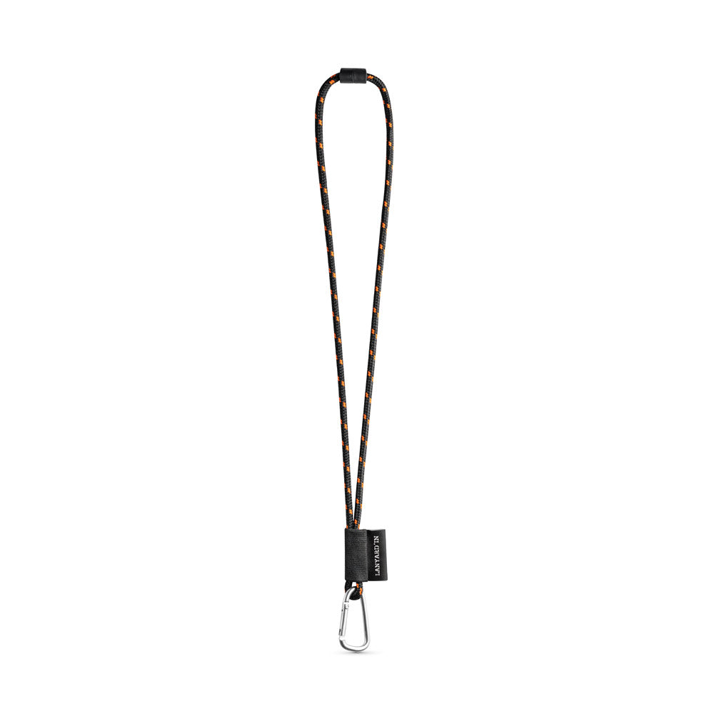 Set Lanyard Nautic Long (Ø 7 Mm) With D-Shape Carabiner 55 Mm And Safety Lock Ø 7 Mm