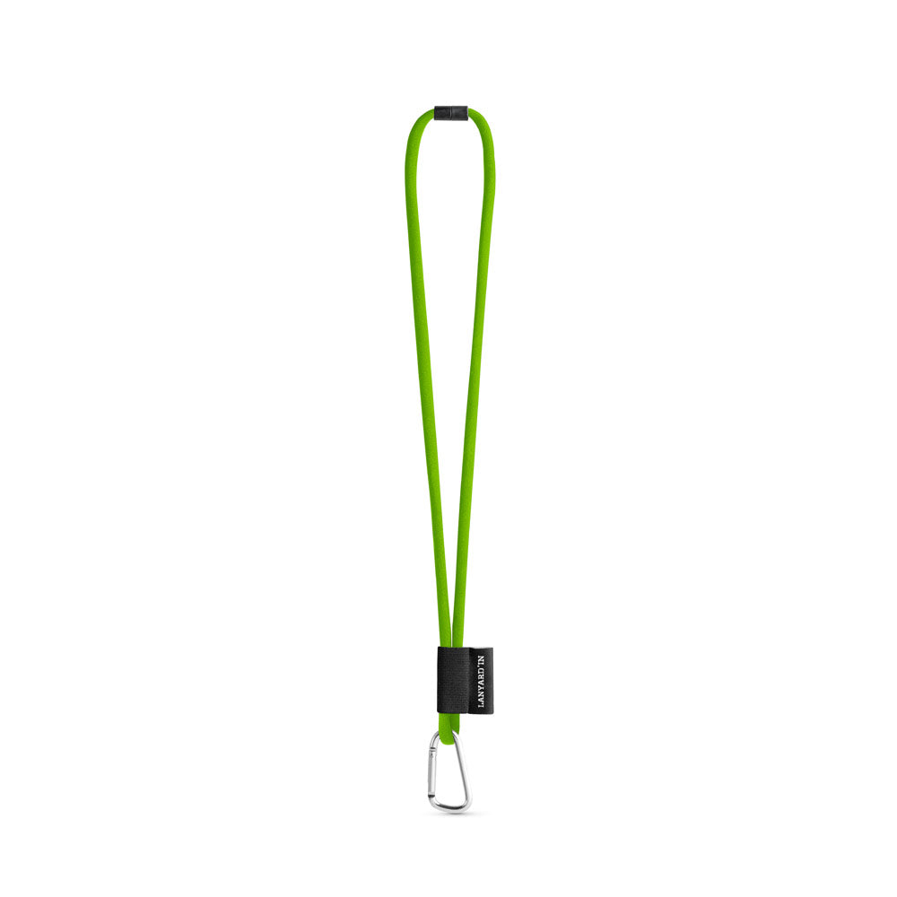 Set Lanyard Tube Long (Ø 7 Mm) With D-Shape Carabiner 55 Mm And Safety Lock Ø 7 Mm