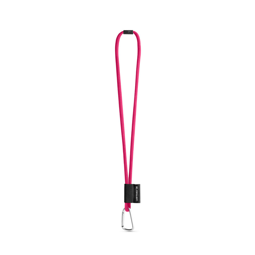 Set Lanyard Tube Long (Ø 7 Mm) With D-Shape Carabiner 55 Mm And Safety Lock Ø 7 Mm