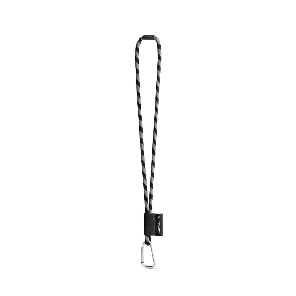 Set Lanyard Tube Long (Ø 7 Mm) With D-Shape Carabiner 55 Mm And Safety Lock Ø 7 Mm