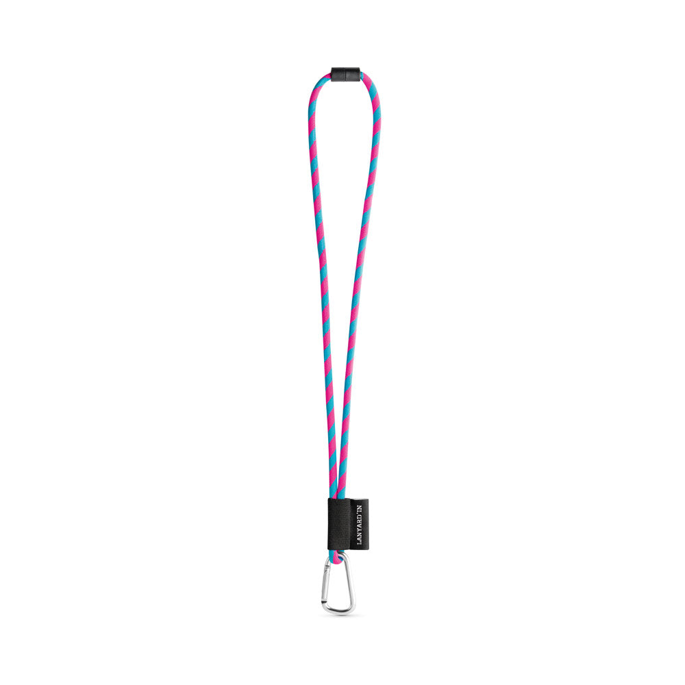 Set Lanyard Tube Long (Ø 7 Mm) With D-Shape Carabiner 55 Mm And Safety Lock Ø 7 Mm
