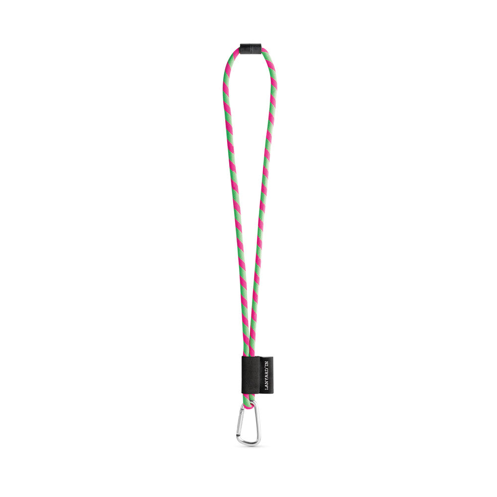 Set Lanyard Tube Long (Ø 7 Mm) With D-Shape Carabiner 55 Mm And Safety Lock Ø 7 Mm