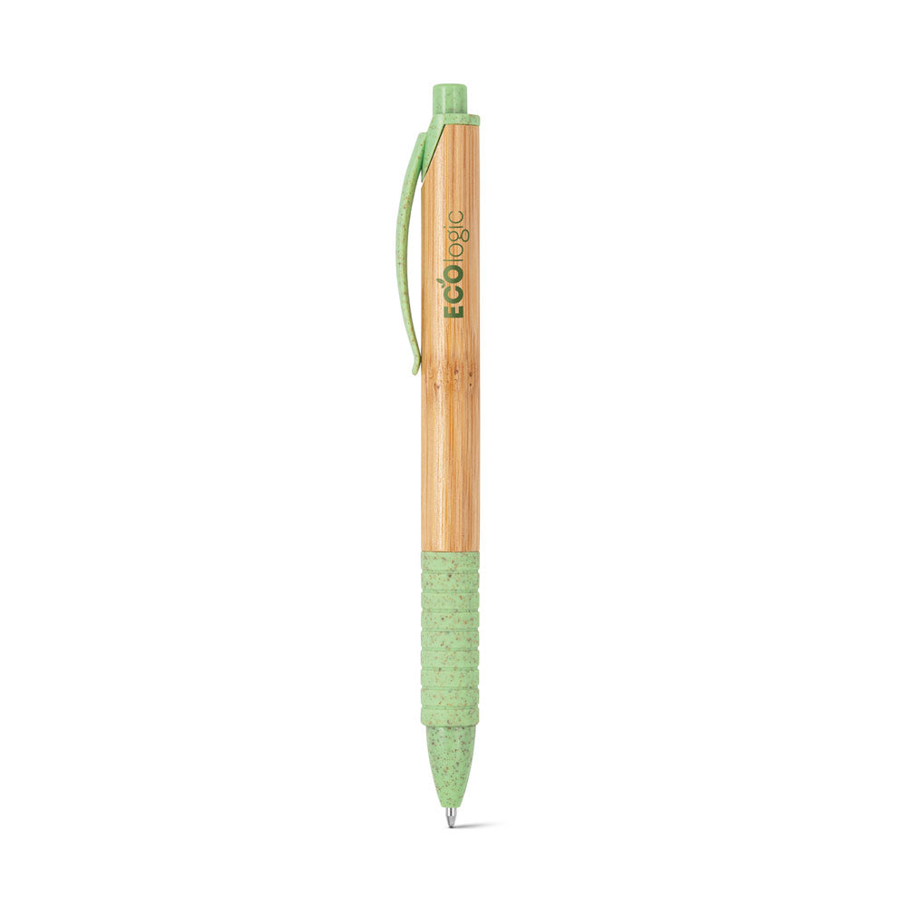 Kuma. Bamboo Ball Pen With Non-Slip Clip