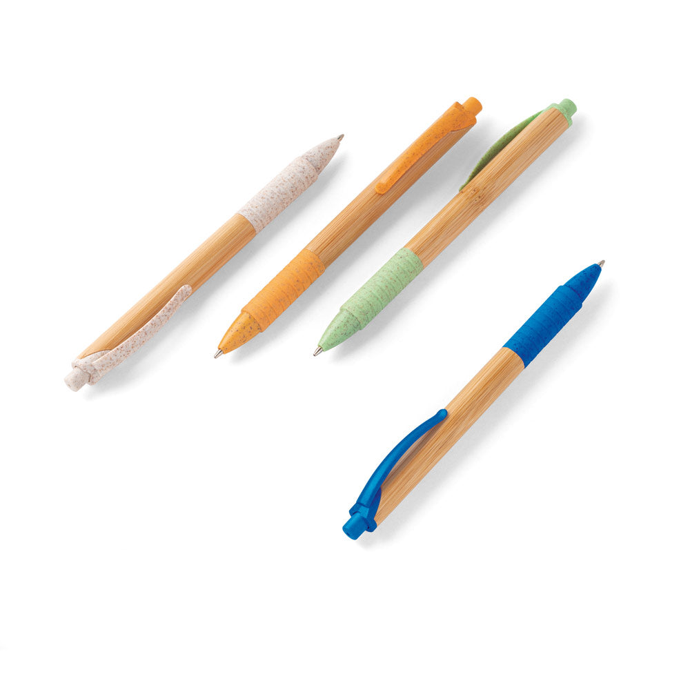 Kuma. Bamboo Ball Pen With Non-Slip Clip