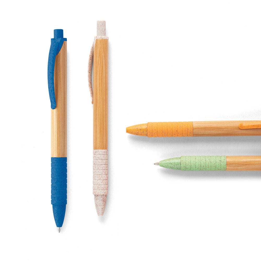 Kuma. Bamboo Ball Pen With Non-Slip Clip