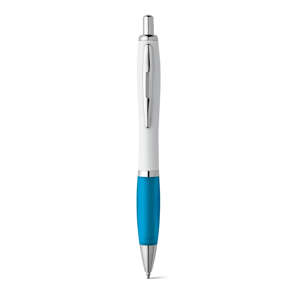 Move Bk. Abs Ball Pen With Clip And Metal Trim
