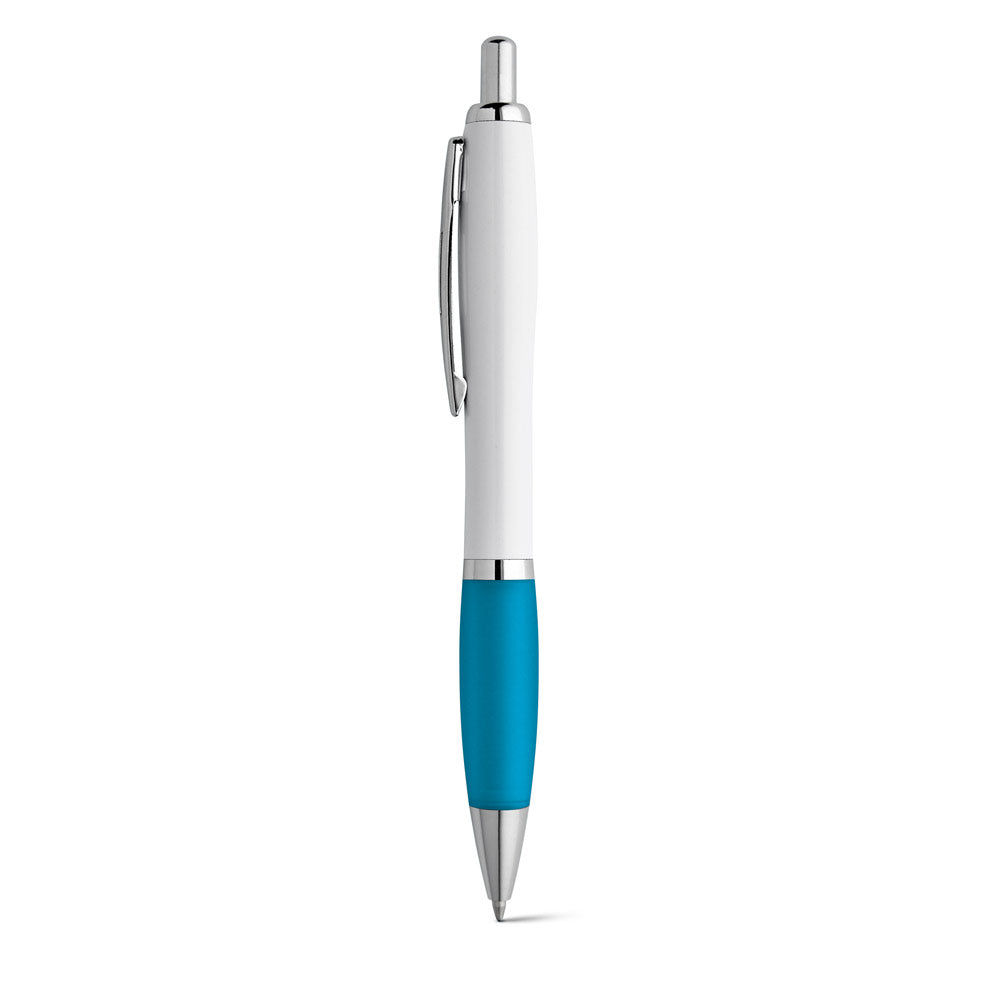 Move Bk. Abs Ball Pen With Clip And Metal Trim