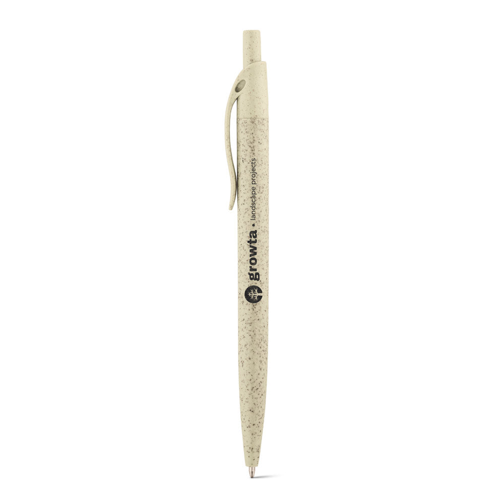 Camila. Wheat Straw Fibre And Abs Ball Pen With Clip