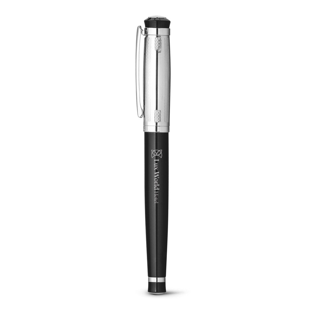 Orlando. Metal Rollerball And Ballpoint Pen Set With Clip