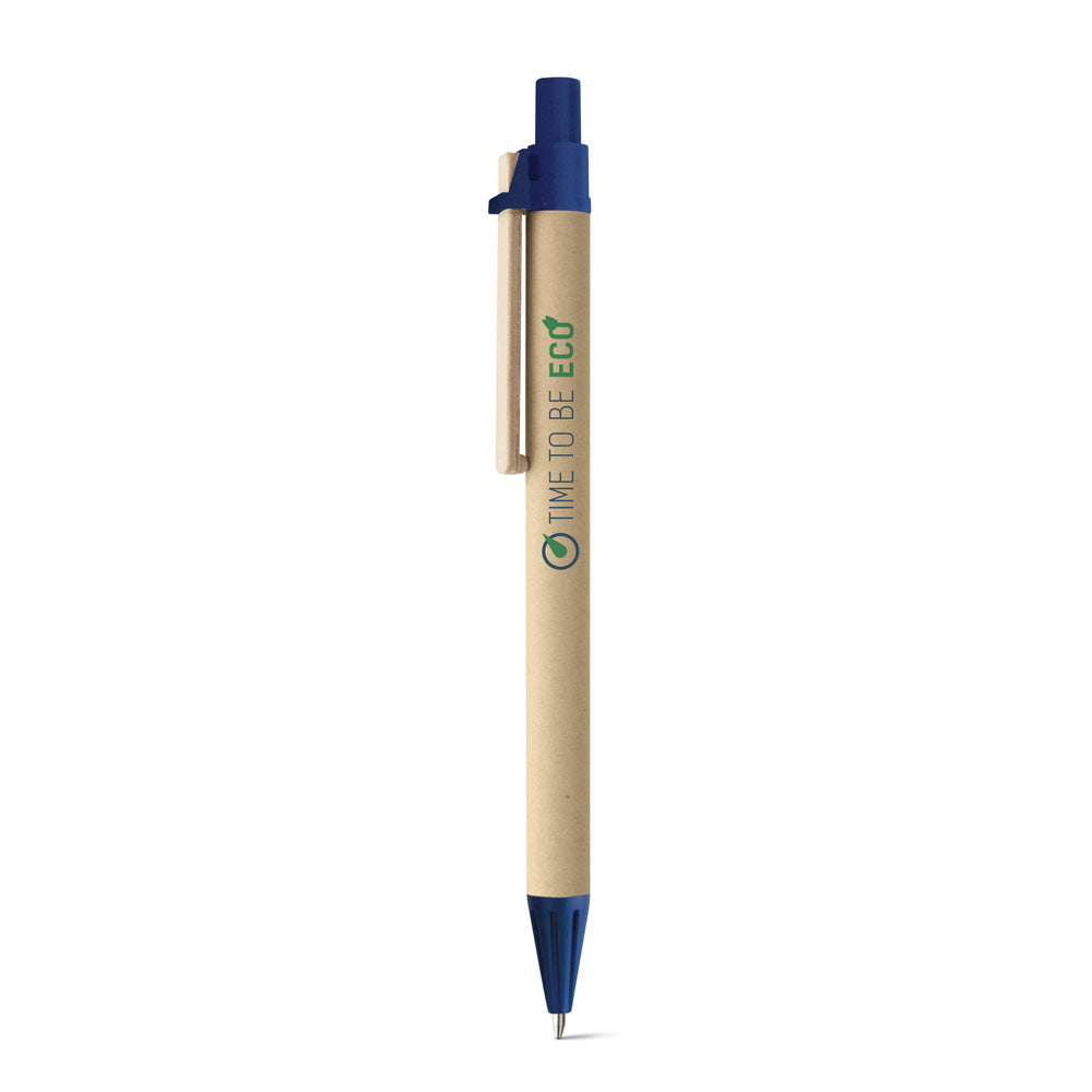 Nairobi. Kraft Paper Ball Pen With Wooden Clip