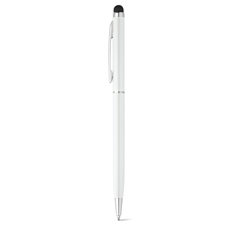 Zoe. Aluminium Ball Pen With Twist Mechanism And Touch Tip