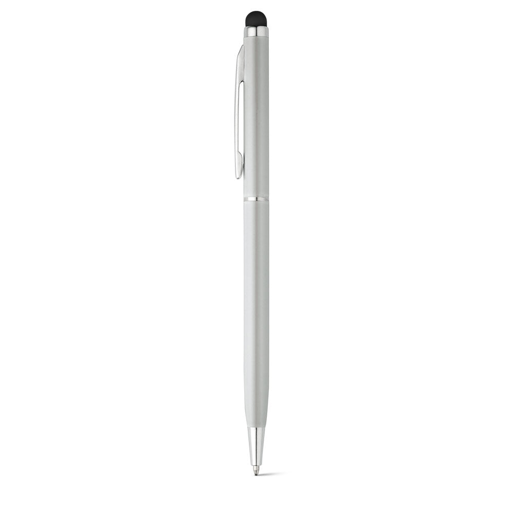 Zoe. Aluminium Ball Pen With Twist Mechanism And Touch Tip