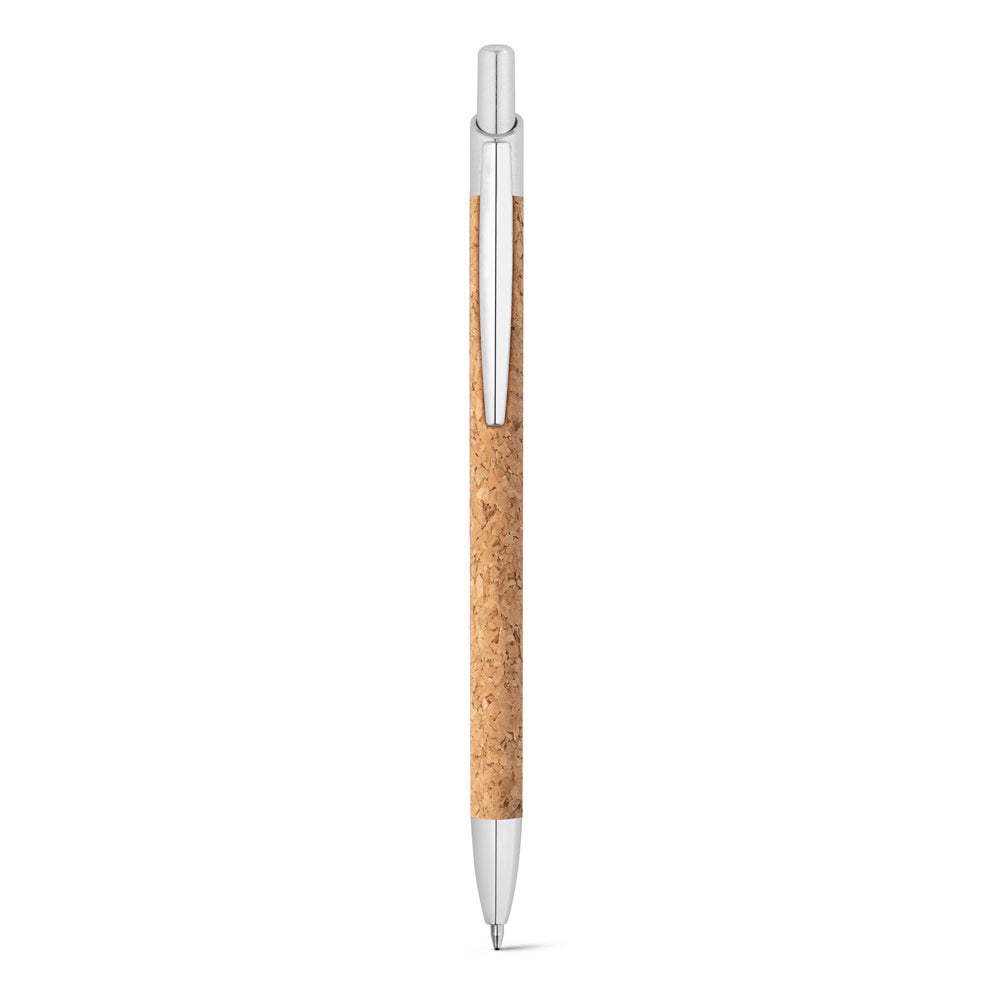 Natura. Cork And Recycled Aluminum (100% Ral) Ball Pen With Clip