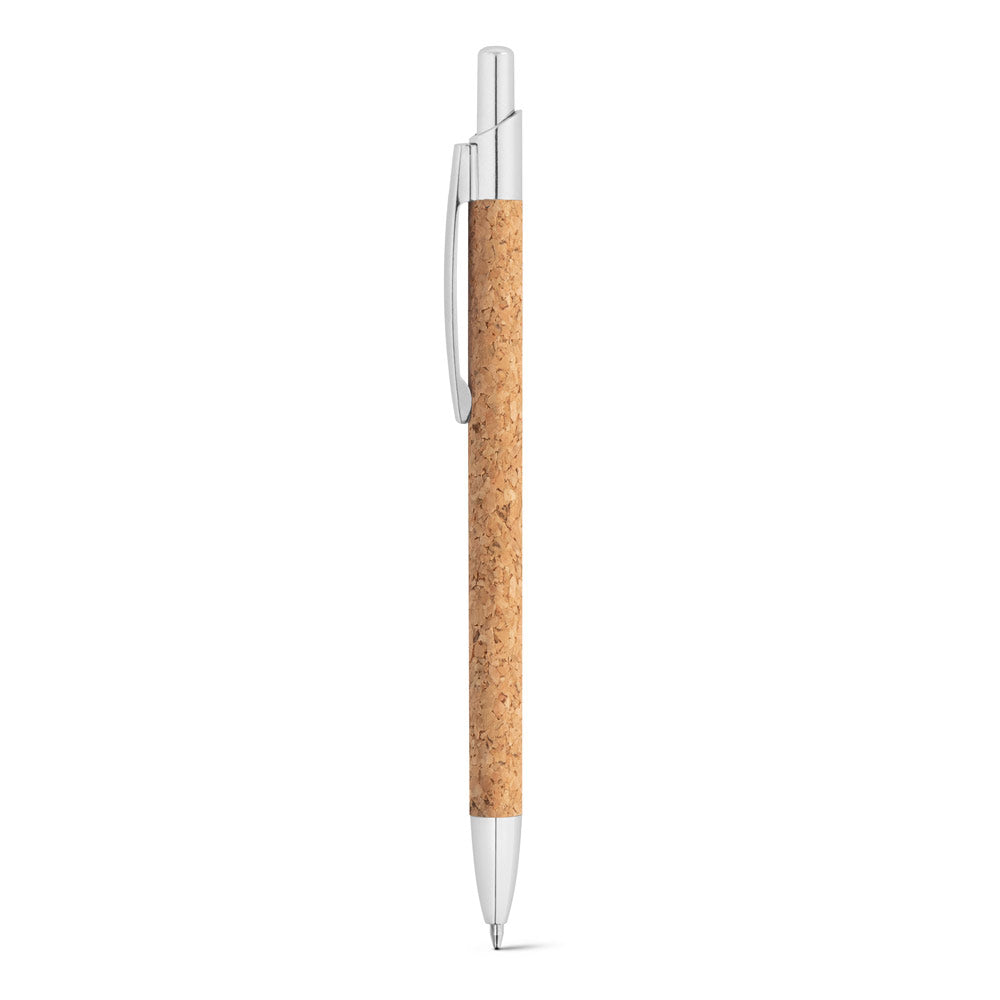 Natura. Cork And Recycled Aluminum (100% Ral) Ball Pen With Clip