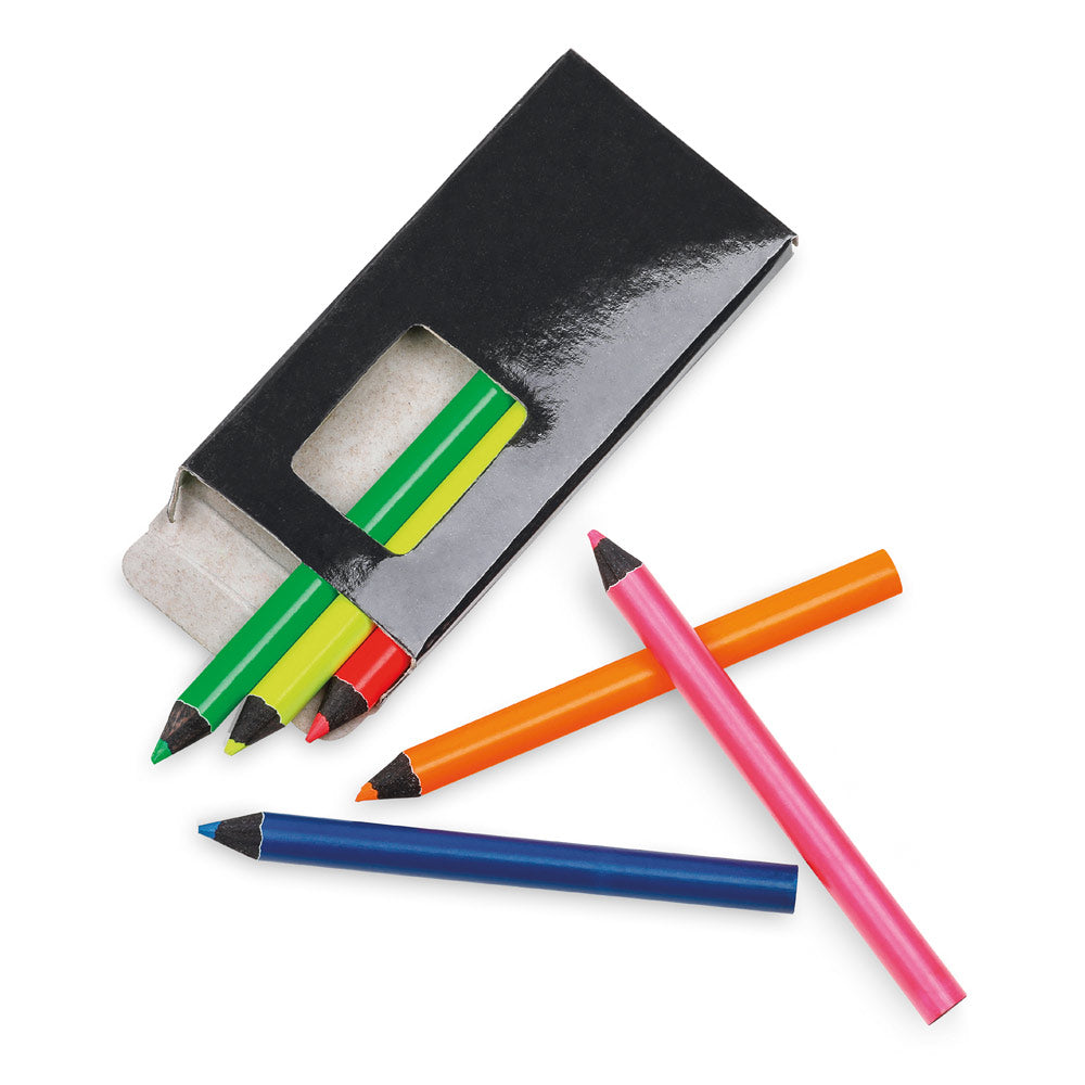 Memling. Pencil Box With 6 Coloured Pencils
