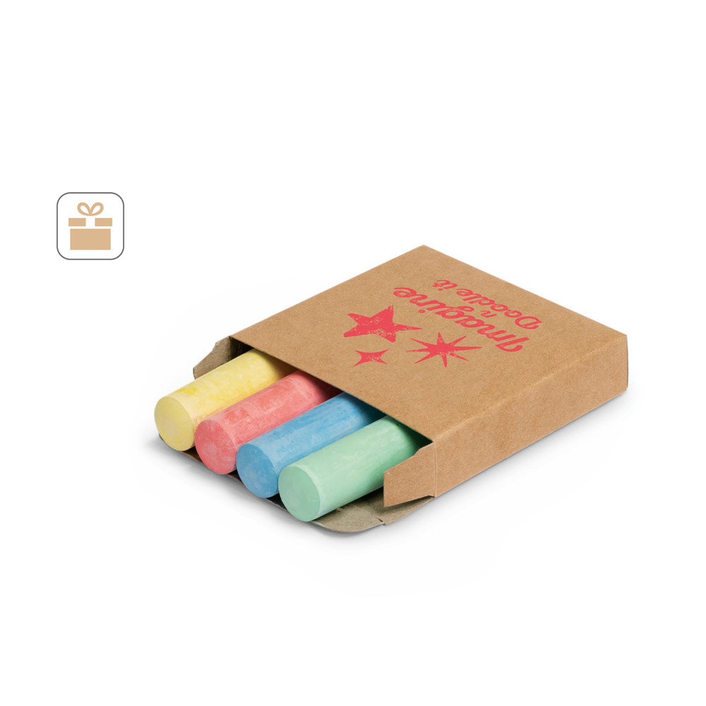 Parrot. Pack Of 4 Chalk Sticks