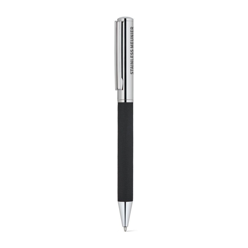 Slaughter. Stainless Steel Ballpoint Pen With A Glossy Finish And Black Ink By Dokumental®