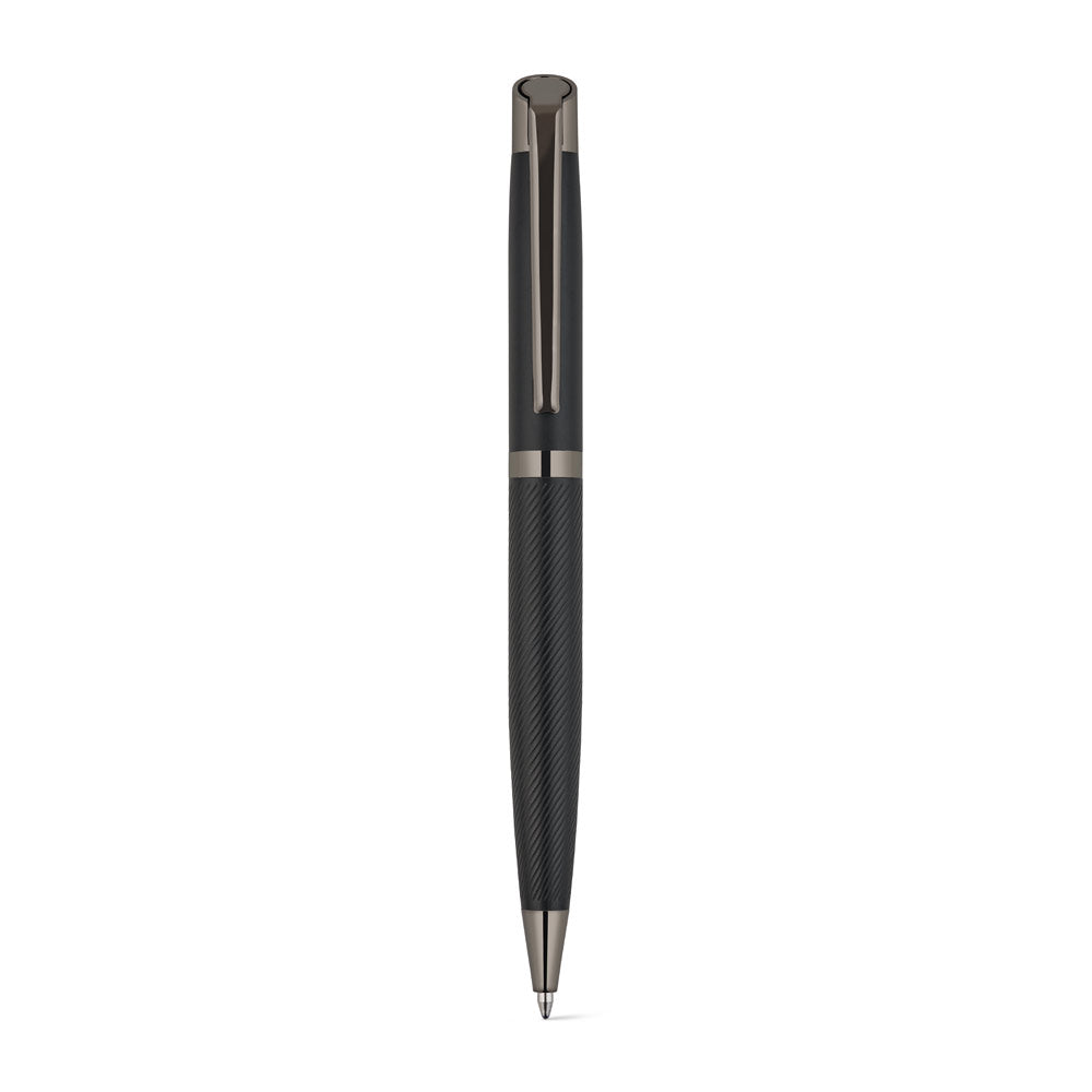 Kingsley. Set Comprising 1 Ballpoint Pen And 1 Rollerball Pen In Aluminium, With Blue Dokumental® Ink