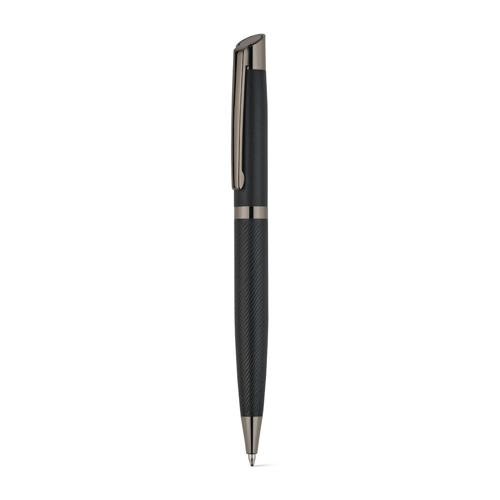 Kingsley. Set Comprising 1 Ballpoint Pen And 1 Rollerball Pen In Aluminium, With Blue Dokumental® Ink