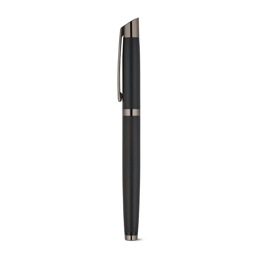 Kingsley. Set Comprising 1 Ballpoint Pen And 1 Rollerball Pen In Aluminium, With Blue Dokumental® Ink