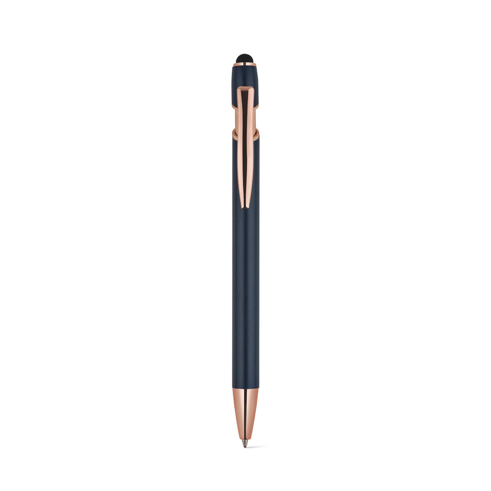 Neil Rose. Ballpoint Pen Made From Recycled Aluminium (100% Ral), With A Matt Finish And Blue Ink
