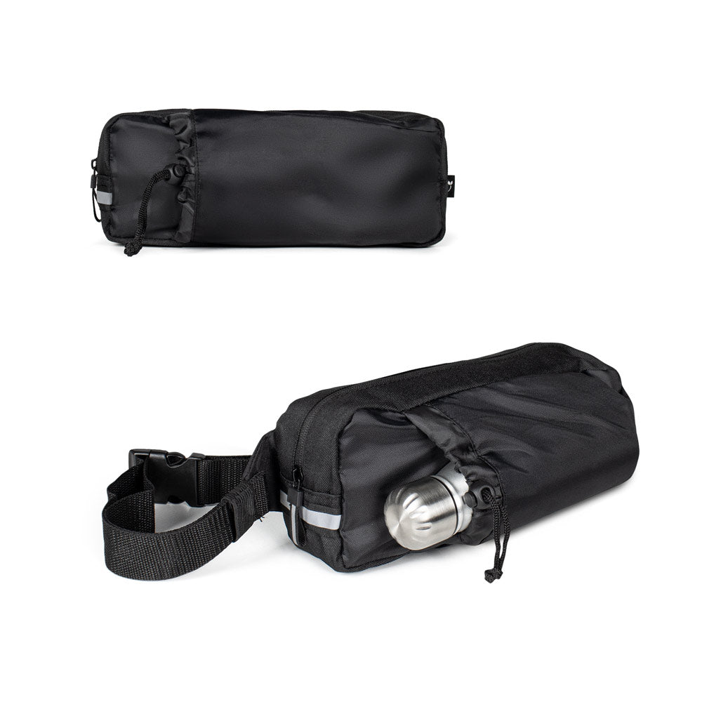 Delfos Pouch Shiny. 300D Recycled Polyester (Shiny Finish) And 600D Recycled Polyester Waist Bag With Reflective Elements