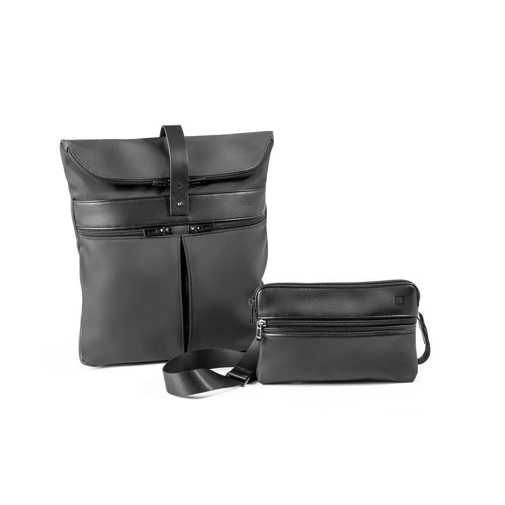 Rover Backpack. Microfibre And Pu Backpack