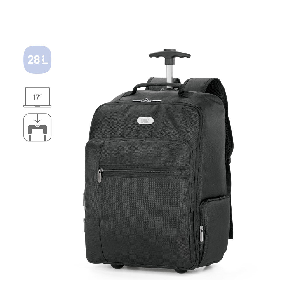Avenir. 17" Laptop Trolley Backpack In 1680D And 300D Polyester