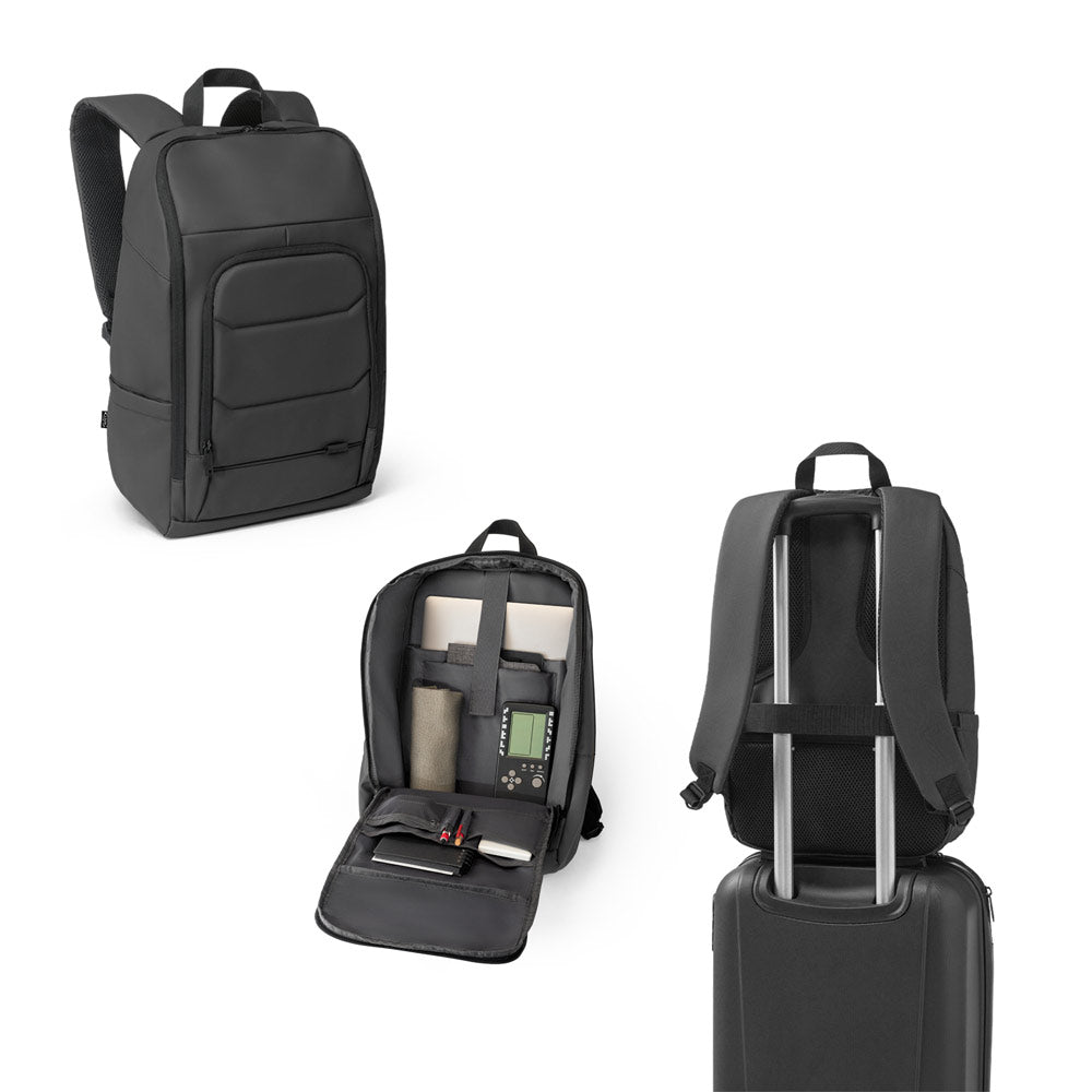 Toulon. 600D Recycled Polyester High-Density Water-Resistant Notebook Backpack 16"