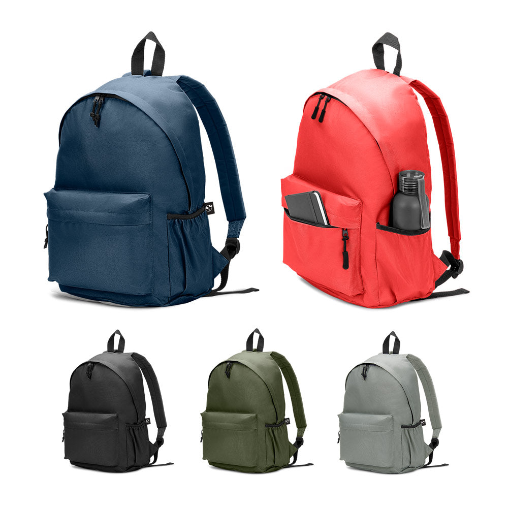 Rosario. Classic Backpack With A Timeless Design In 600D Recycled Polyester