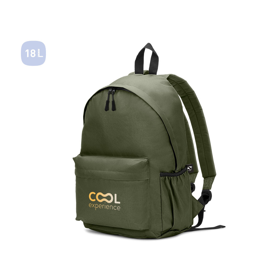 Rosario. Classic Backpack With A Timeless Design In 600D Recycled Polyester