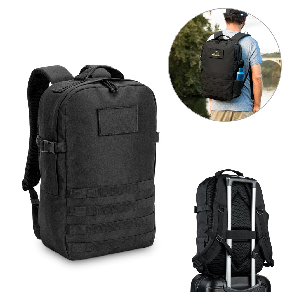 Edinburgh Bpack. 17'3" Military-Style Backpack In 600D, High-Density Recycled Polyester And Lining In 210D Recycled Polyester